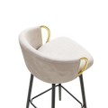 30 Inch Dining Chairs Set Of 2 Modern Style 360 Swivel Bar Chairs With Simple Design, Comfortable High Stools, And Flexible Dining Chairs Suitable For Bars, Restaurants,Velvet Bar Chair Beige30 Inch