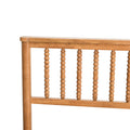 Queen Size Elegant Style Wooden Platform Bed Frame With Headboard,No Need Box Spring,Easy Assembly Queen Oak Rubber Wood