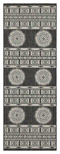 Sunshine Gc Har2023 Anthracite 7 Ft. 10 In. X 10 Ft. 3 In. Indoor Outdoor Area Rug Anthracite Polyester Polypropylene