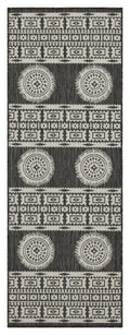 Sunshine Gc Har2023 Anthracite 2 Ft. 7 In. X 7 Ft. 3 In. Indoor Outdoor Area Rug Anthracite Polyester Polypropylene