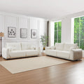 Lamb'S Wool 2 Seater Cushion Sofa 90'' Comfortable Sofa For Living Room Bedroom And Other Casual Spaces Lamb'S Wool Sofa With 2 Cushions And 2 Ball Pillows. Beige Two Sets Beige Foam Fabric 4 Seat