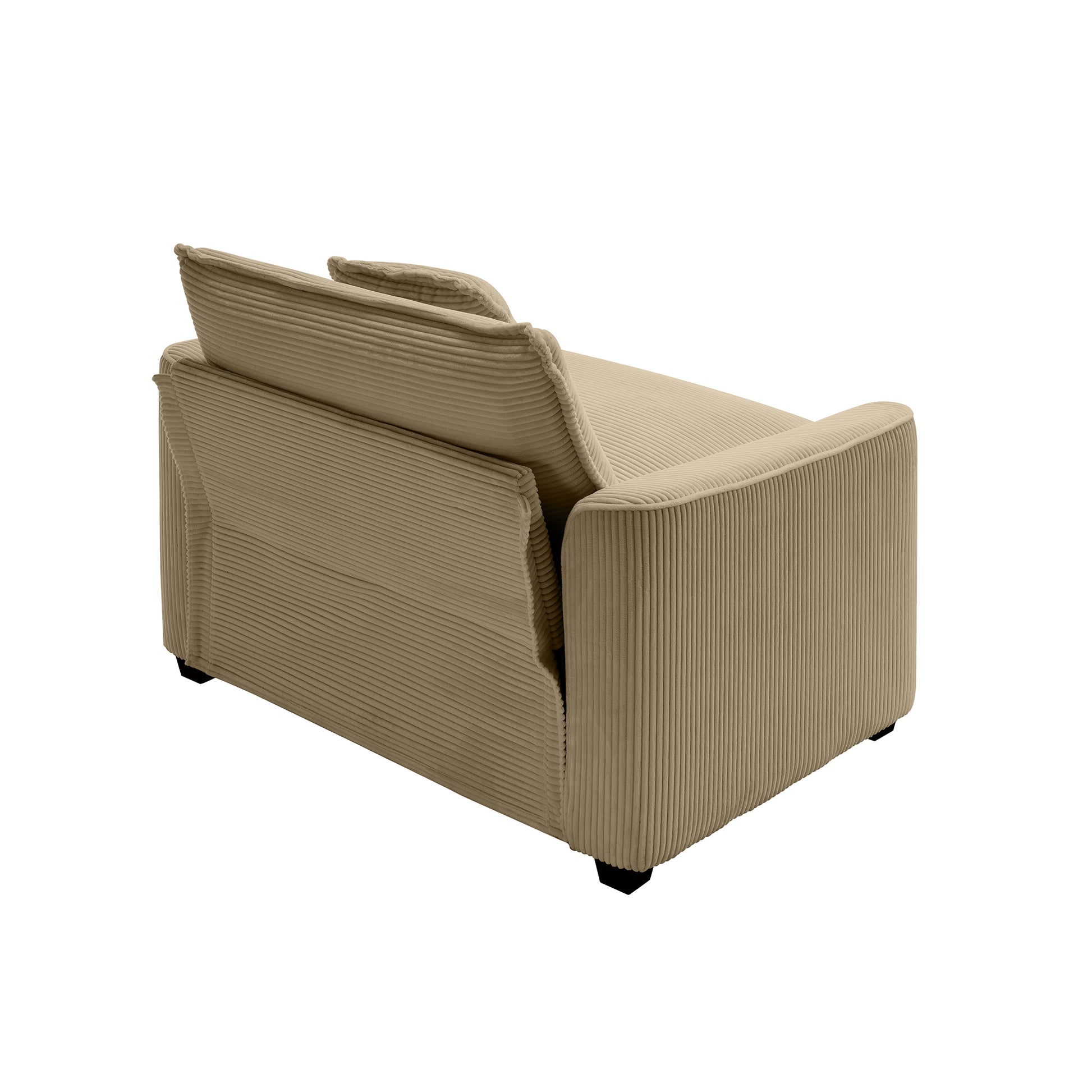 Warm And Cozy Sofa Set With Soft Cushions And Pillows, Home Theater Style Sofa Set Consisting Of One 2 Seater Sofas And Two Single Sofa In Tan Corduroy Fabric Tan Corduroy 4 Seat