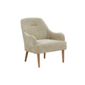 Chenille Armchair, Modern Style Accent Chair With Wood Legs, Comfy Design For Living Room, Bedroom, Office, Light Grey Gray Foam Wood Fabric