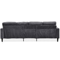 Chenille Sectional Sofa, U Shaped Sofa Couch With High Density Memory Foam, 4 Seat Comfy Modular Sofa Couch For Living Room, Modern U Shaped Sectional Sofa,U Shaped Dark Grey Dark Grey Chenille