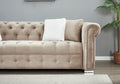 Reversible Sectional Sofa 4 Seater Oversized Convertible L Shaped Couch Velvet Sofa Couch Light Camel Velvet 4 Seat