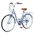 7 Speed, Steel Frame, Multiple Colors 24 Inch Ladies Bicycle Cycling Blue Garden & Outdoor Steel