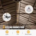 Outdoor Living 14X20Ft Hardtop Gazebo, Permanent Metal Gazebo With Galvanized Steel Double Roof And Aluminum Frame, Curtain And Netting, Large Pavilion Gazebo For Patio Deck Garden Brown Aluminum