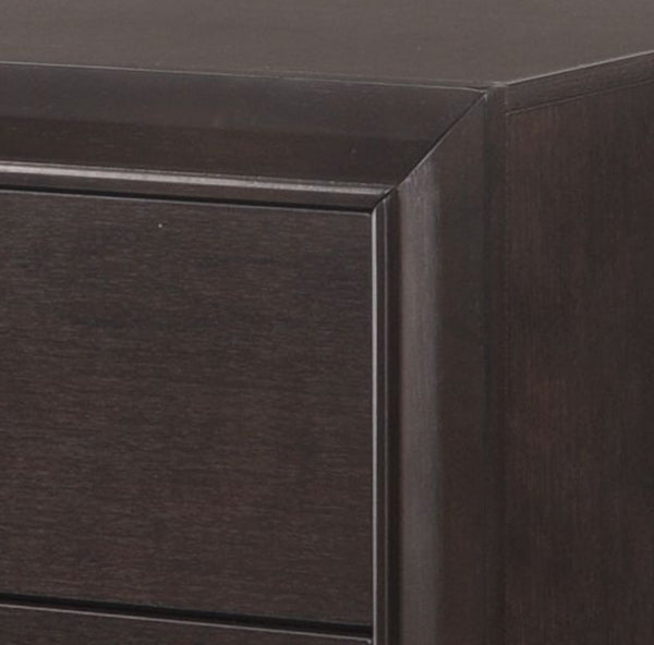 Madison Espresso Finish Nightstand Espresso Synthetic Wood