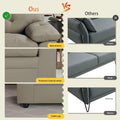 Apartment Beautiful Seat Love, 2 Seat, Grey Faux Leather Grey Pu 2 Seat