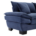 Corduroy Sofa Sleeper Couch Loveseat Sofa With Pillows Comfy Upholstered Deep Seat Sofa For Bedroom,Living Room,Apartment,Office,Dorm Blue Corduroy Blue Foam Upholstered 2 Seat