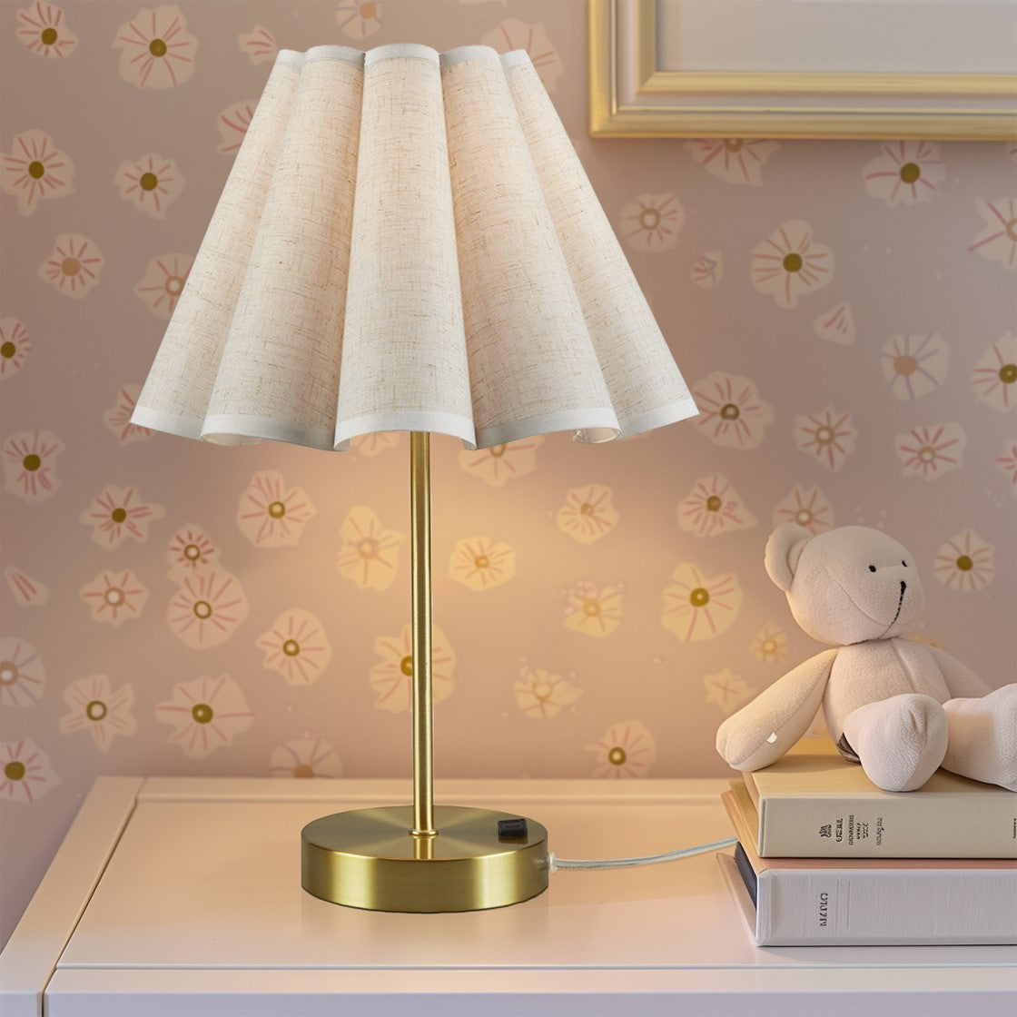 Tap Control And Dimmable Accent Table Lamp With Power Outlet Gold See Below Gold Iron