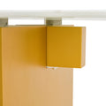 Large Modern Rectangular Table With 0.4 Inch Patterned Tabletop And Large Mdf Table Legs, Suitable For Kitchen, Dining Room, And Living Room 71 