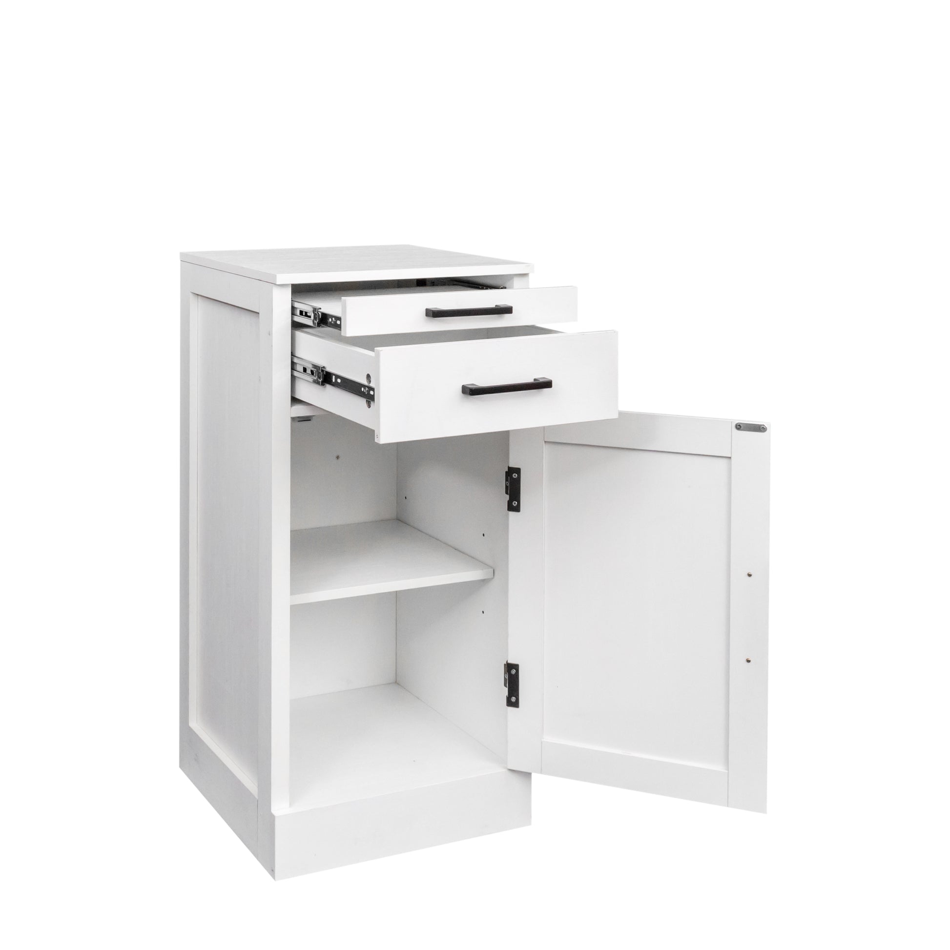 White Color Modular Wine Bar Cabinet Buffet Cabinet With Hutch For Dining Room White Particle Board Mdf