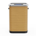 50L Smart Automatic Trash Cans Full Intelligent Sensor Wood Wood Steel