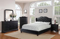 Full Bed In Black Full Black Bed Frame Faux Leather Faux Leather