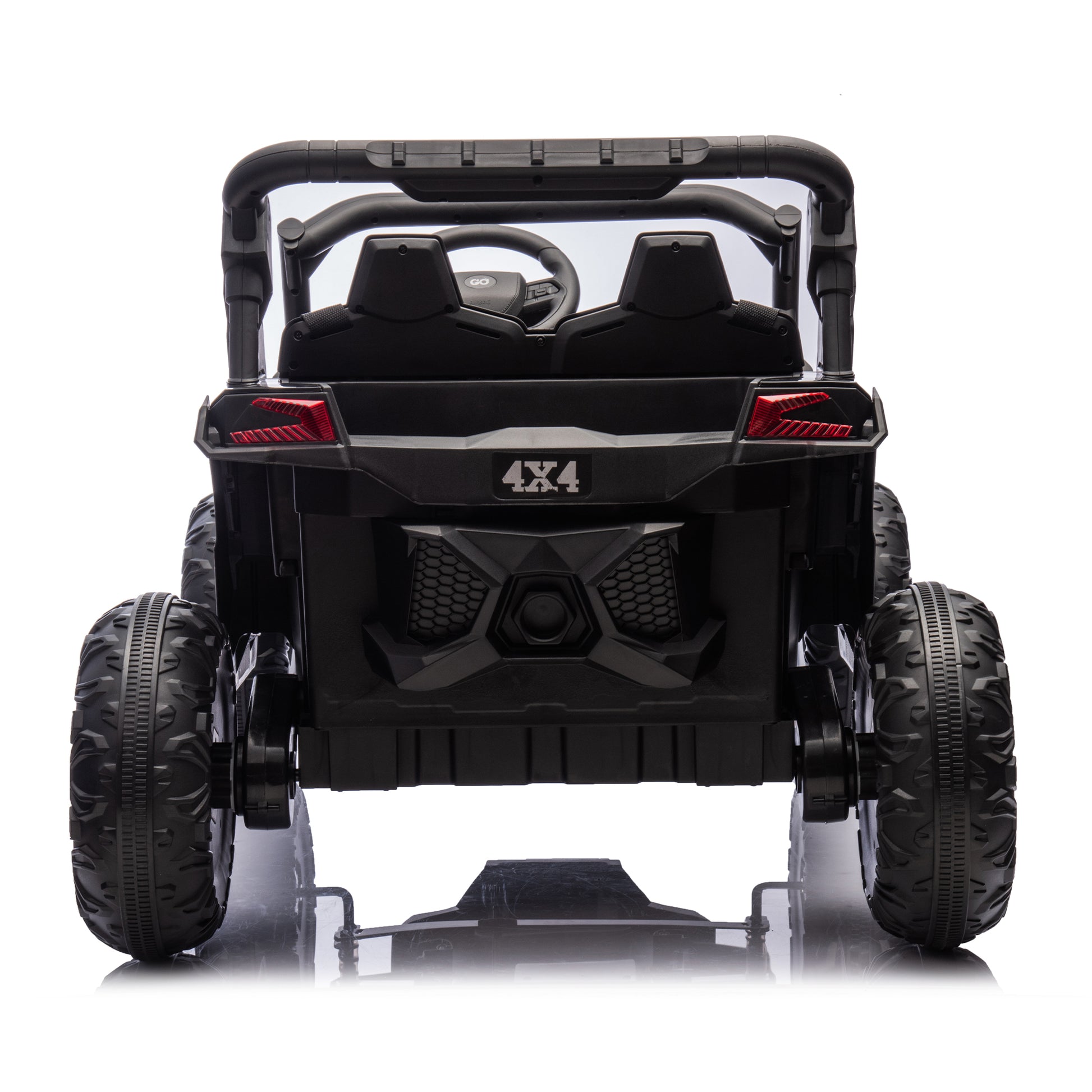 24V Two Seater Kids Ride On Utv W Parents Remote Control,Four Wheel Suspension,Slow Start,Large Wheel Design,Anti Collision Bar,Storage Space,Music,Usb,Bluetooth,Volume Control,Led Lights For Kids 3