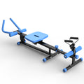 4 In 1 Ab Workout Exercise Equipment Rowing Machine Leg Press Machine Ab Glider Machine Roman Chair Fitness Equipment For Ab Workout Core Strength Training Black Blue Abs Rubber Steel Q235