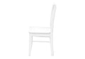 Dining Chair, Set Of 2, Side, Kitchen, Dining Room, White, Wood Legs, Transitional White Solid Wood