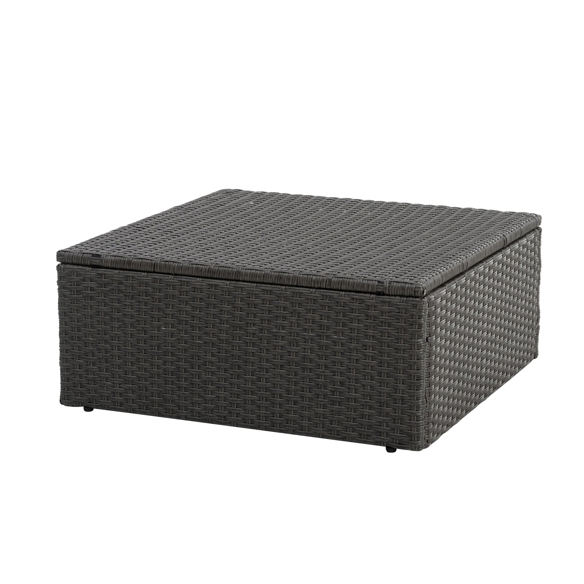 Patio Furniture, Outdoor Furniture, Seasonal Pe Wicker Furniture,7 Pcs Set Wicker Furniture With Lounger Sofa Yes Dark Gray Seats 6 Pe Rattan Iron Waterproof Fabric