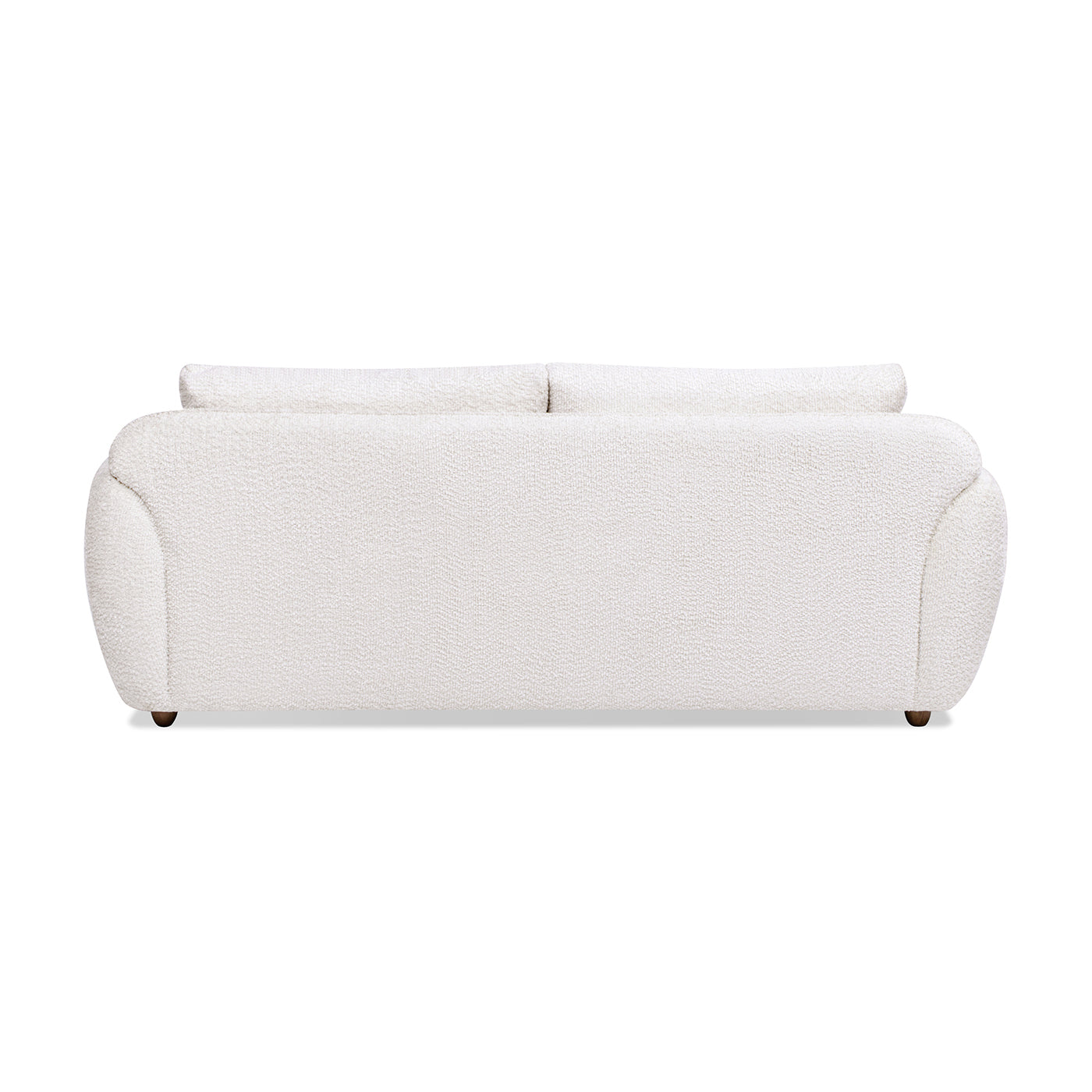 Sharon 84" Puffy Arm Sofa, Alpaca Off White Chenille White Foam Chenille 2 Seat