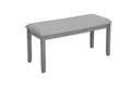 6 Piece Kitchen Dining Set, Rectangular Wooden Dining Table With 4 Upholstered Chairs And A Bench, Dining Table Set For 6 People, Living Room, Home Bar And Kitchen, Gray Wood Gray Seats 6 Wood Dining Room Acacia 4 Leg Rectangular Dining Table With Chair