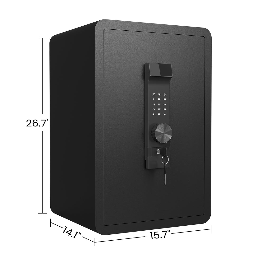 High Security Super Large Sized Safe Box With Fireproof And Waterproof Bag, 4.0 Cub Feet Safe With Electronic Password Lock,Safe With Private Inner Cabinet For Home,Office And Hotel Black Steel