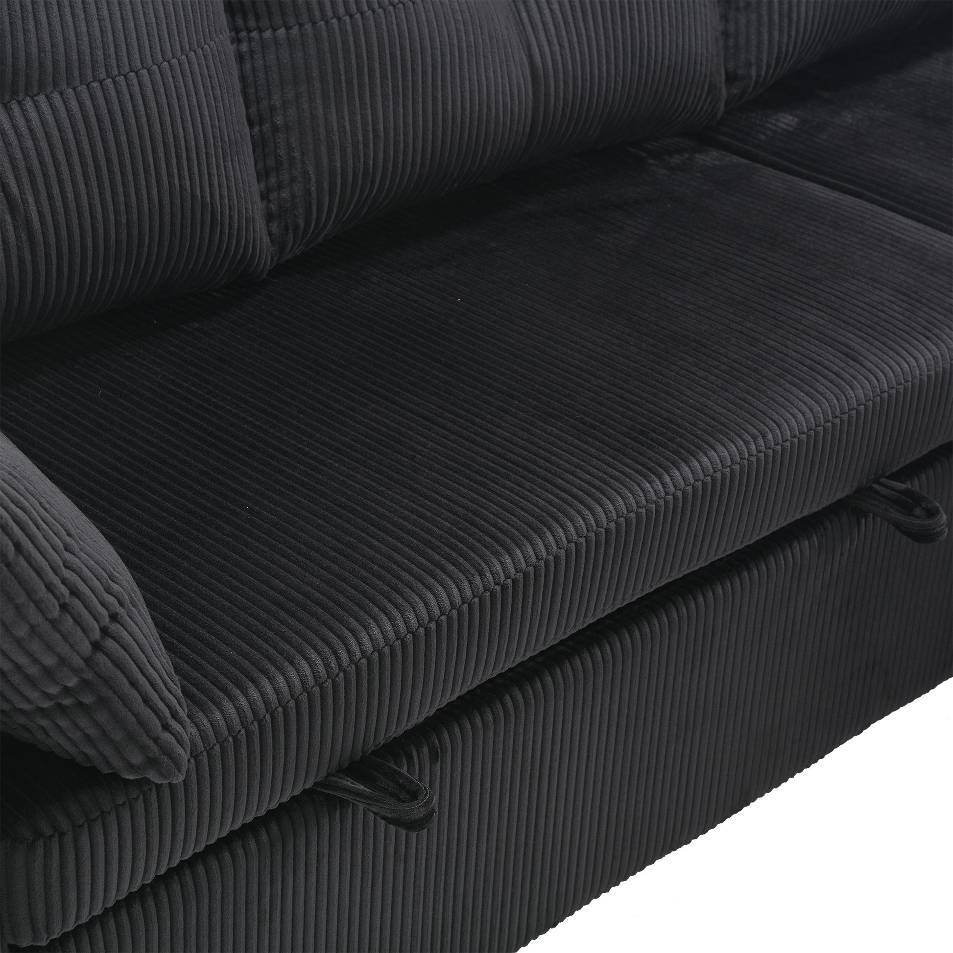 United Modular Sectional Sofa L Shaped Modular Couch With Reversible Chaise Modular Sofa Sectional Couch With Storage Seats Black Velvet 3 Seat