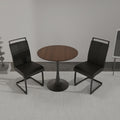 Walnut Circular Dining Table, 31.5 