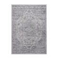 5X7 Silver Oriental Non Shedding Living Room Bedroom Dining Home Office Stylish And Stain Resistant Area Rug Silver Polyester