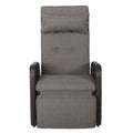 Liverpool Gas Recliner Brown Multi Rattan