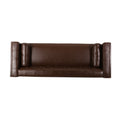 3 Seater Sofa Dark Brown Pu