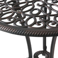 Charleston 3Pc Cast Bistro Set Copper Aluminium