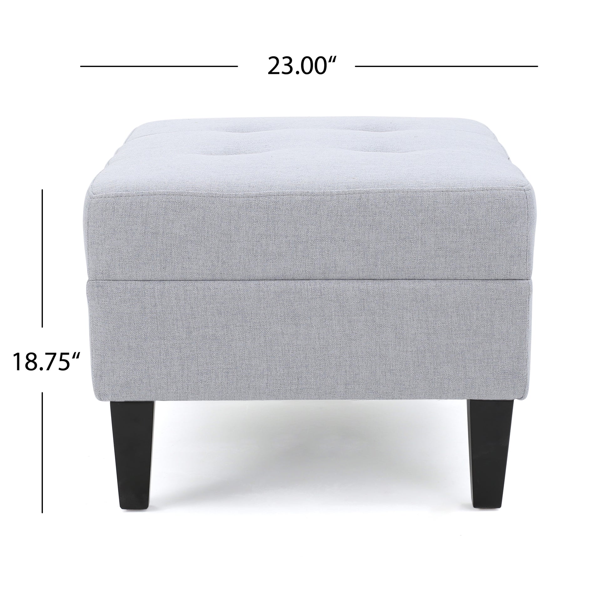 Ottoman Light Grey Fabric