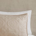 3 Piece Reversible Bedspread Set Khaki Full Queen Queen Khaki Microfiber