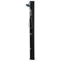 Outsunny 7' Outdoor Solar Heated Shower With 360 Rotating Rainfall & Handheld Shower Head, Foot Shower Faucet, Temperature And Pressure Adjustable, Holds 9.2 Gallons For Backyard Pool Black Plastic