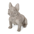 Dog Garden Sculpture White Glass