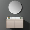 43 Inch Marble Vanity Top, Bathroom Vanity Top With Undermount Rectangular Middle Sink And 4