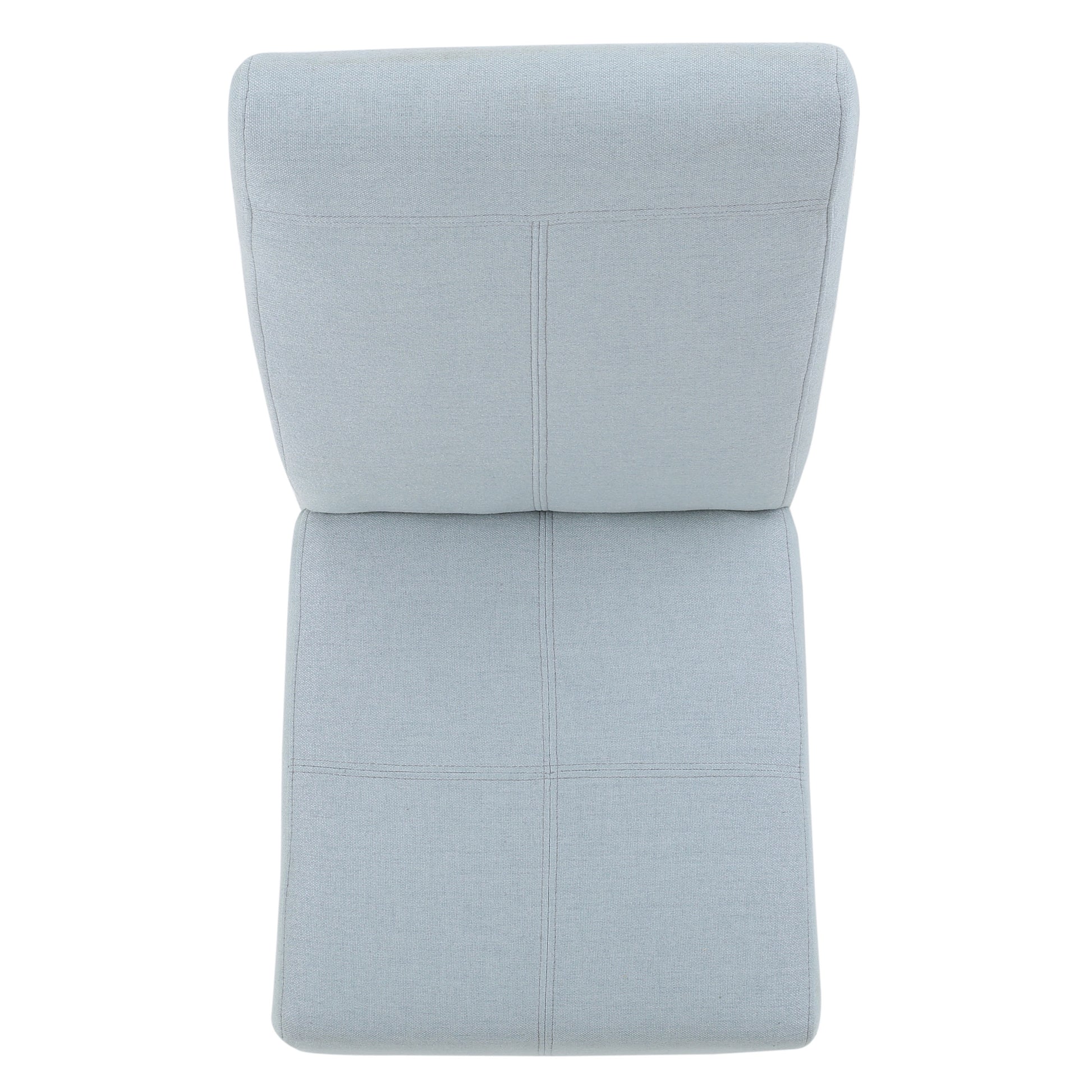 Pertica Kd Dining Chair Set Of 2 Pcs Light Blue Fabric