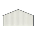 25 X 33 Ft Double Garage Metal Shed With Side Entry Door White Garden & Outdoor Metal