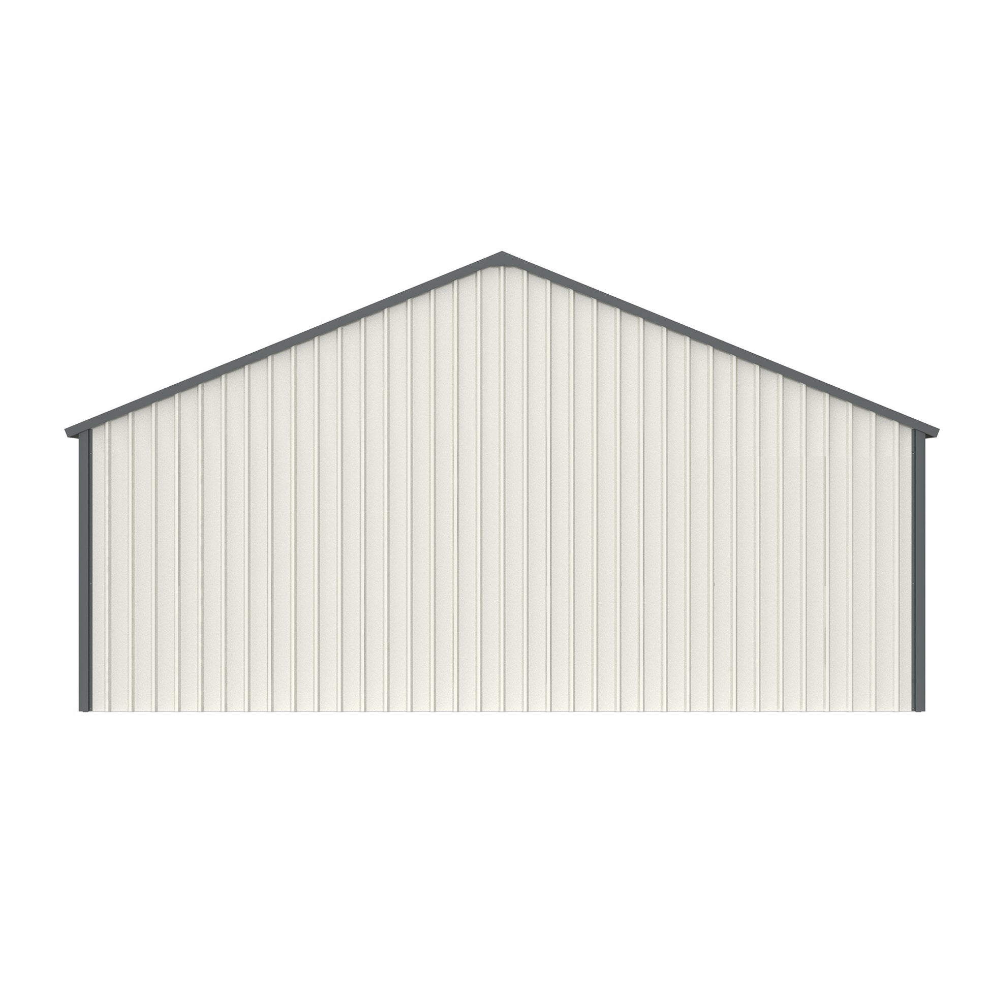 25 X 33 Ft Double Garage Metal Shed With Side Entry Door White Garden & Outdoor Metal