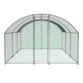 Large Chicken Coop Metal Chicken Run With Waterproof And Anti Uv Cover, Dome Shaped Walk In Fence Cage Hen House For Outdoor And Yard Farm Use, 1