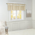 Lightweight Faux Silk Valance With Beads Champagne 50X26