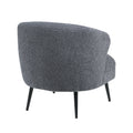 Luxury Living Room Furniture 1Pc Accent Chair Dark Gray Boucle Upholstery, High Density Foam Seat Cushions Dark Gray Primary Living Space Luxury,Modern Plywood