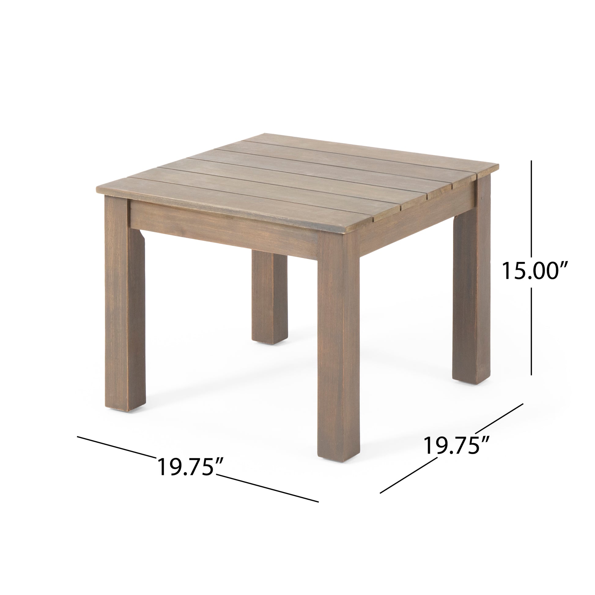 Temecula Side Table Grey Wood