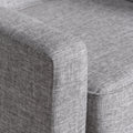 Club Chair Light Grey Fabric