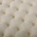 Ottoman Ivory Velvet