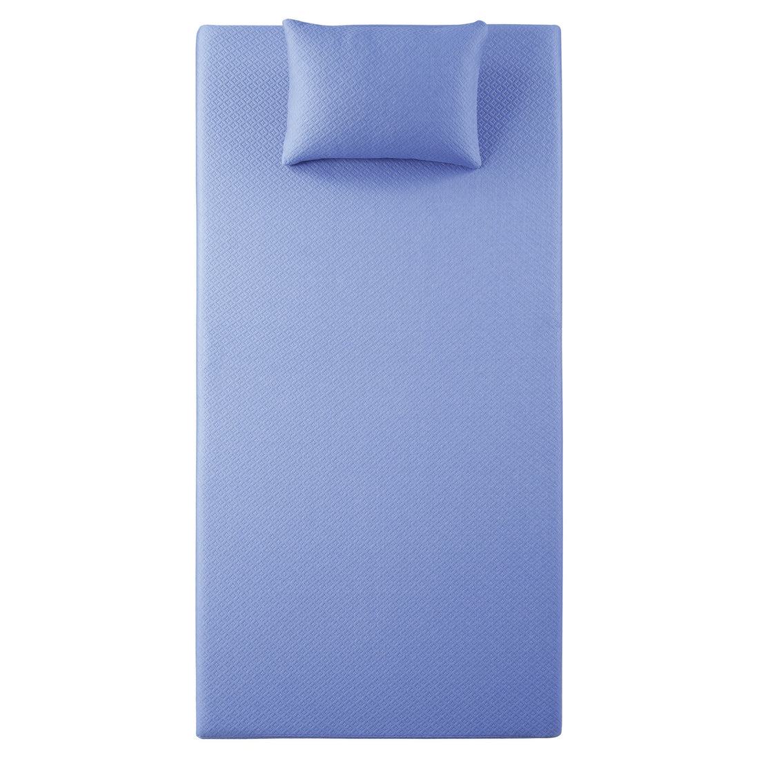 7Inch Twin Mattress And Pillow Setfabric Gel Infused Memory Foam Mattress, Blue, Mattress In A Box Blue Bedroom Foam Twin