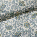 9 Piece Cotton Percale Comforter Set Aqua King King Aqua Polyester