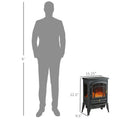 Homcom Electric Fireplace Stove, 22