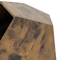 25.98'' Shaped Modern Pet Furniture Cat Kennel Side Table Mdf Multi Purpose Furniture Antique Wood Color Antique Brown Mdf